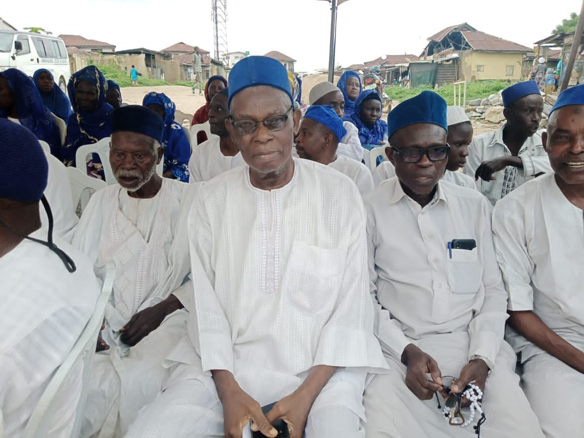 Former Deputy National President Alhaji Shodipe at the 8th Day Fidau Prayer of Baba Admin, Alhaji Waheed Dauda