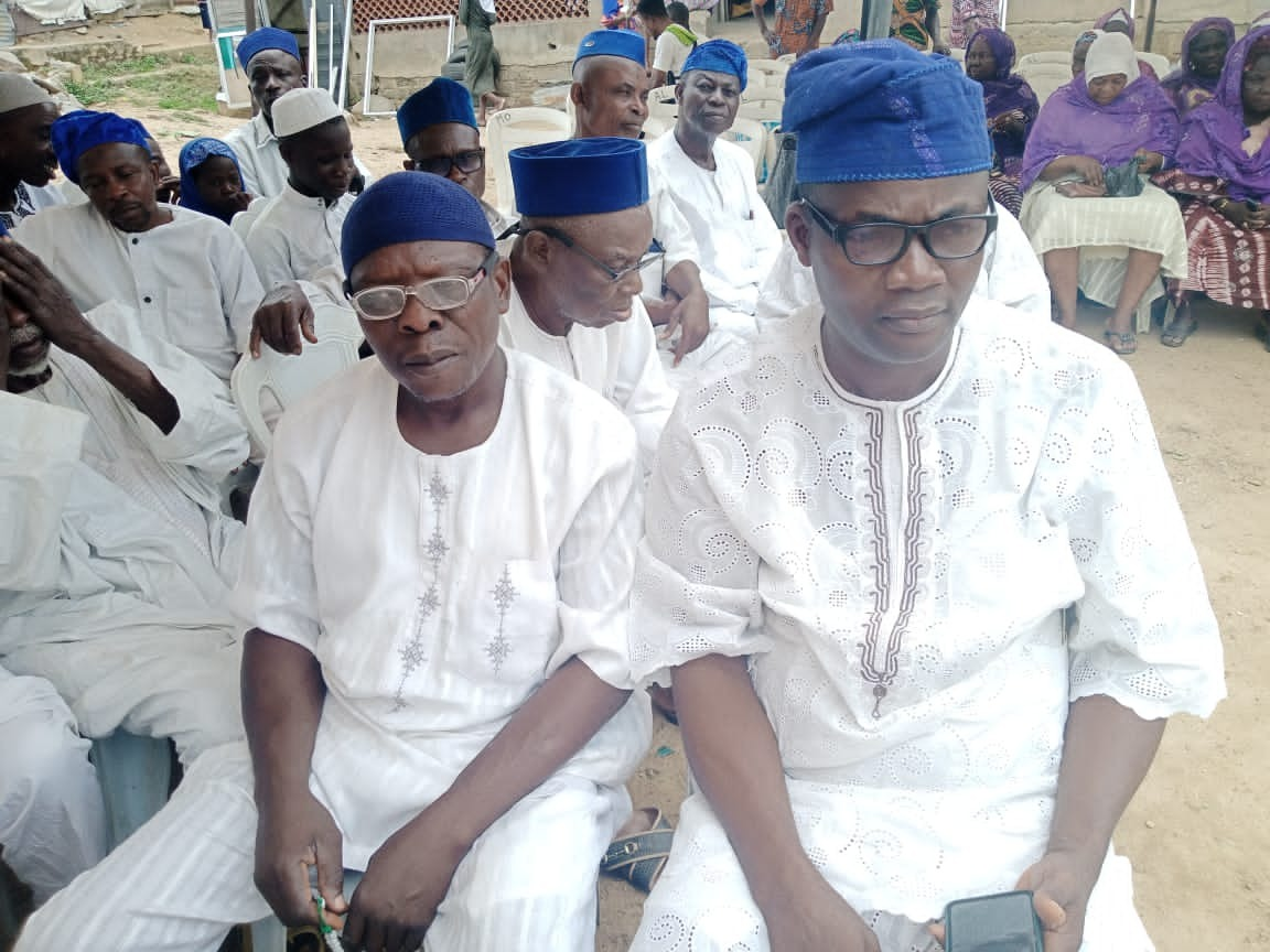 Prince Abdulfatai Ayodeji (National Secretary) at the 8th Day Fidau Prayer of Baba Admin, Alhaji Waheed Dauda